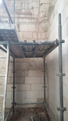 Restauration de l'�glise Saint Pierre : int�rieur tour-clocher