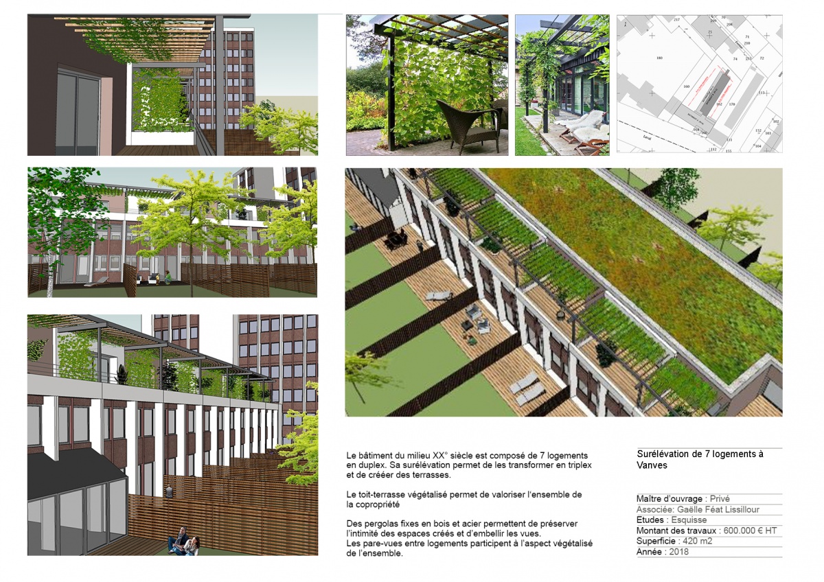 Sur�l�vation de 7 logements