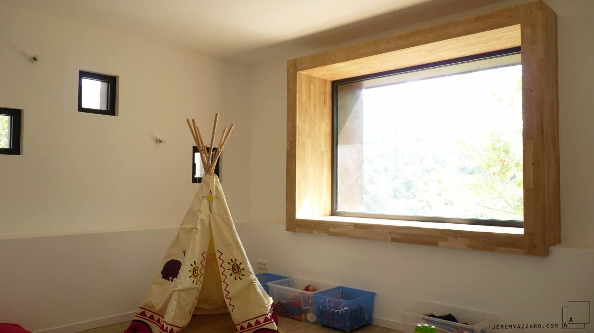 Sur�l�vation R�novation � la cabane sur le toit � : extension-ossature-bois-chambre-enfant-jeremy-azzaro-architecte-marseille