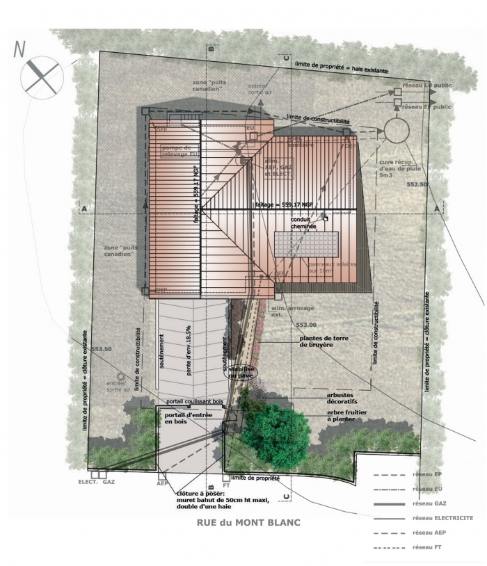 Construction d'une maison � basse consommation �nerg�tique.