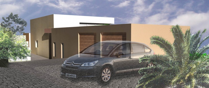 Maison contemporaine dans le Var : Entr�e