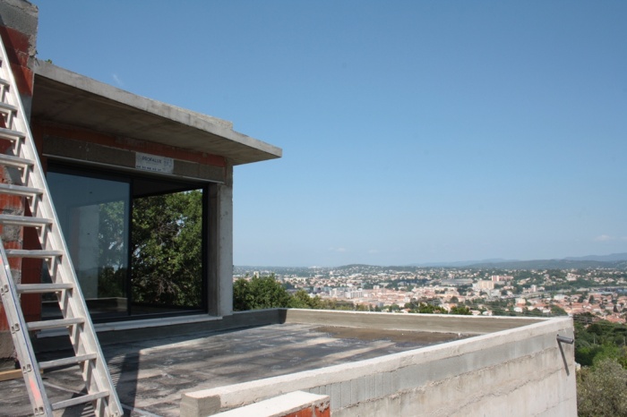 Maison contemporaine Als : vue dominante