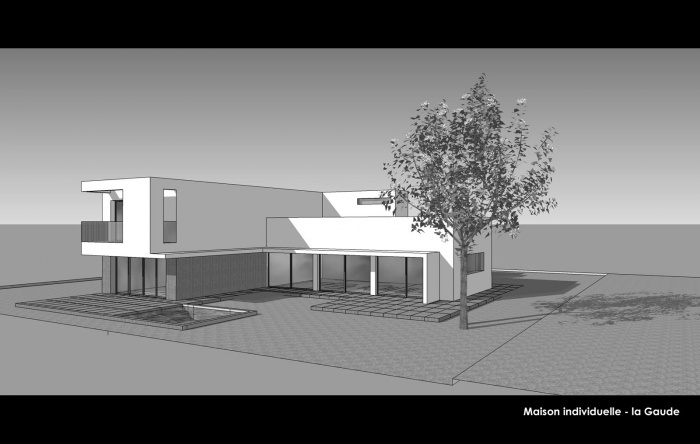 Villa priv�e contemporaine - la Gaude