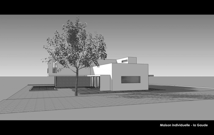 Villa priv�e contemporaine - la Gaude : Hierro Project - Christophe Hierro architecte dplg Nice - Maison individuelle la Gaude 2