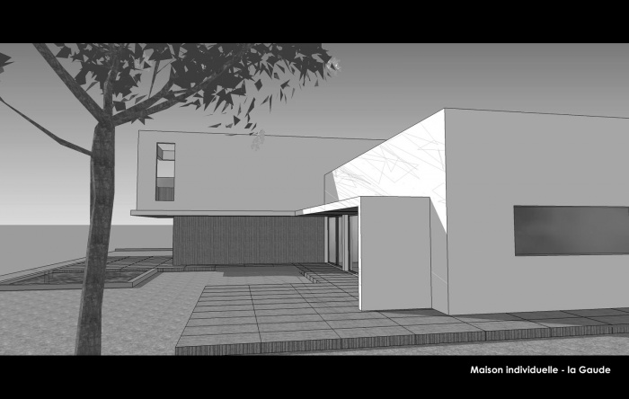 Villa priv�e contemporaine - la Gaude : Hierro Project - Christophe Hierro architecte dplg Nice - Maison individuelle la Gaude 6