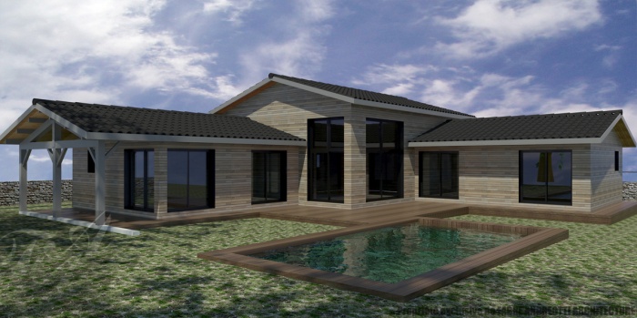 Maison � ossature bois