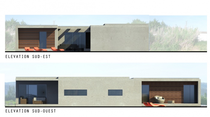 Cr�ation d'une Maison Contemporaine : maison-contemoraine-elevations-jeremy-azzaro-architecte-paca
