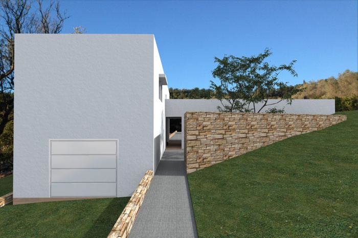 Maison d'architecte basse consommation �nerg�tique : dessin-maison-individuelle-restanques