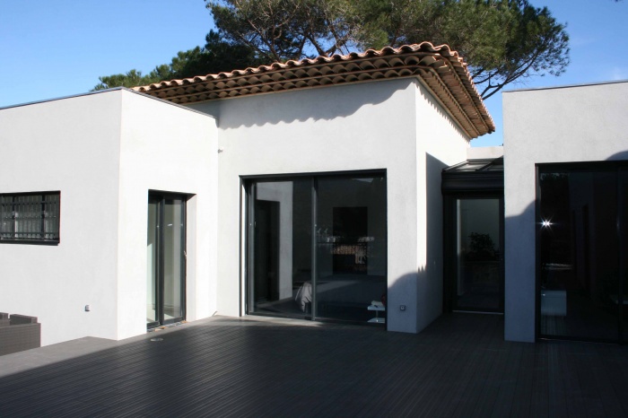 Maison Contemporaine : ct pool house et chambre