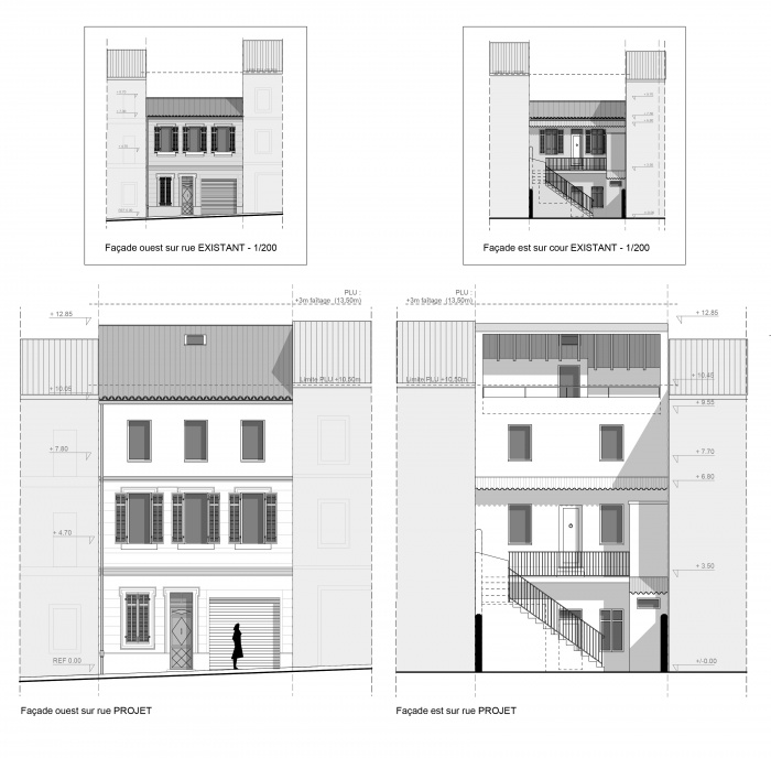 Sur�l�vation d'une maison de ville : Samat 5